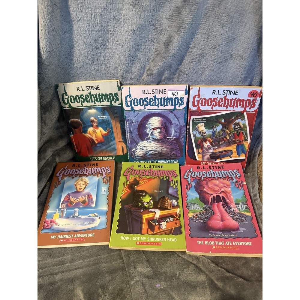LOT Of 6 R.L. Stine Goosebumps Books Paperback